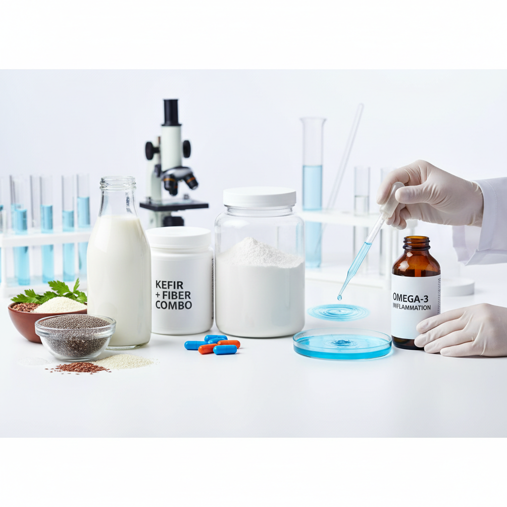 Kefir + Fiber Combo Outperforms Omega-3 for Inflammation