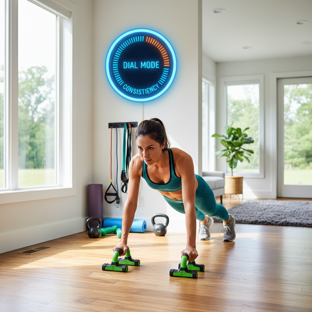 The Home Workout Backup Plan: Master Consistency with "Dial Mode"