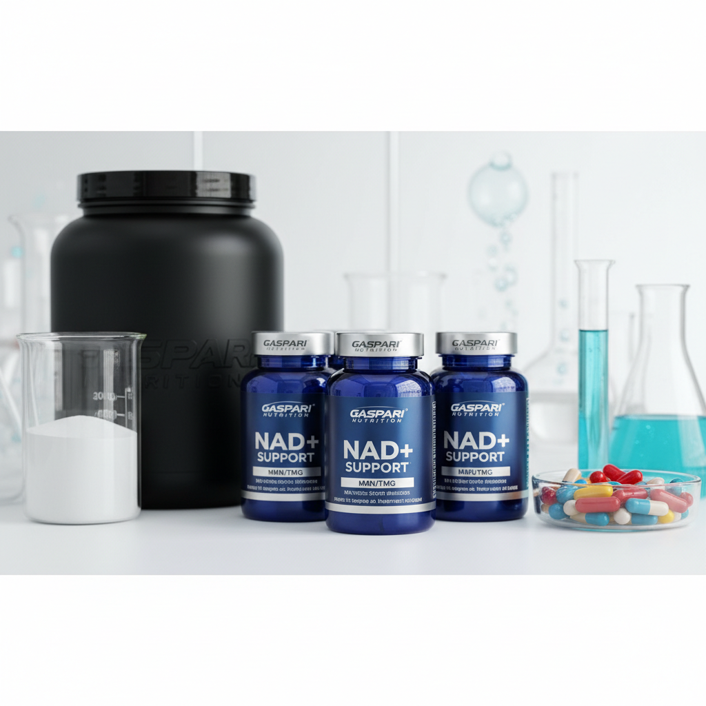 NAD+ Support: Gaspari Nutrition's NMN/TMG for Cellular Longevity